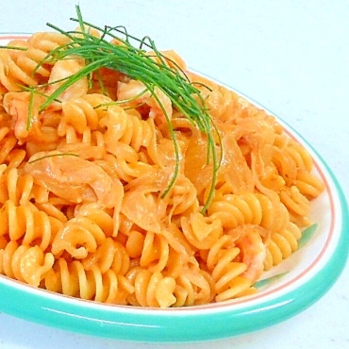 ショートパスタ フリッジのエビソース